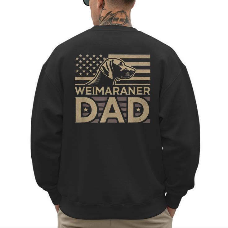 Weimaraners Lover & Weimaraner Shirts Weimaraner Dad -Adults -Kids - Small Short Sleeve V-Neck Polyester Casual Humorous Lover All Seasons Men's Sweatshirt Back Print