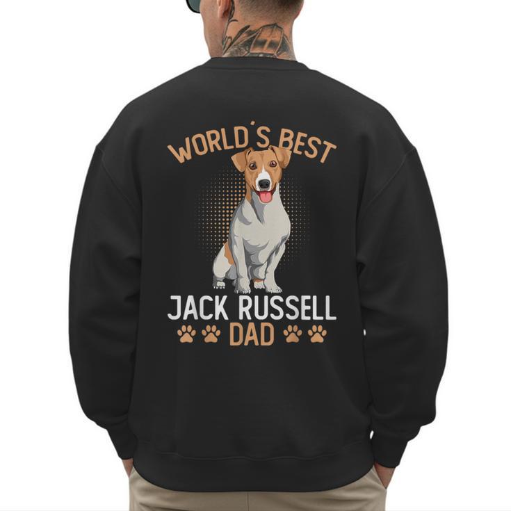 World´s Best Jack Russell Terrier Dad Dog Owner Men Men's Sweatshirt Back Print