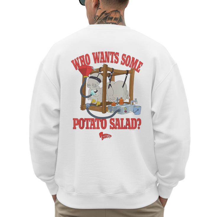 American Dad Who Wants Some Potato Salad Roger Cartoon Men's Sweatshirt Back Print