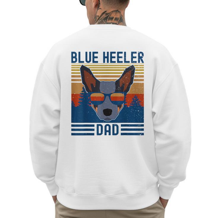 Australian Cattle Dog Blue Heeler Dad Men's Sweatshirt Back Print