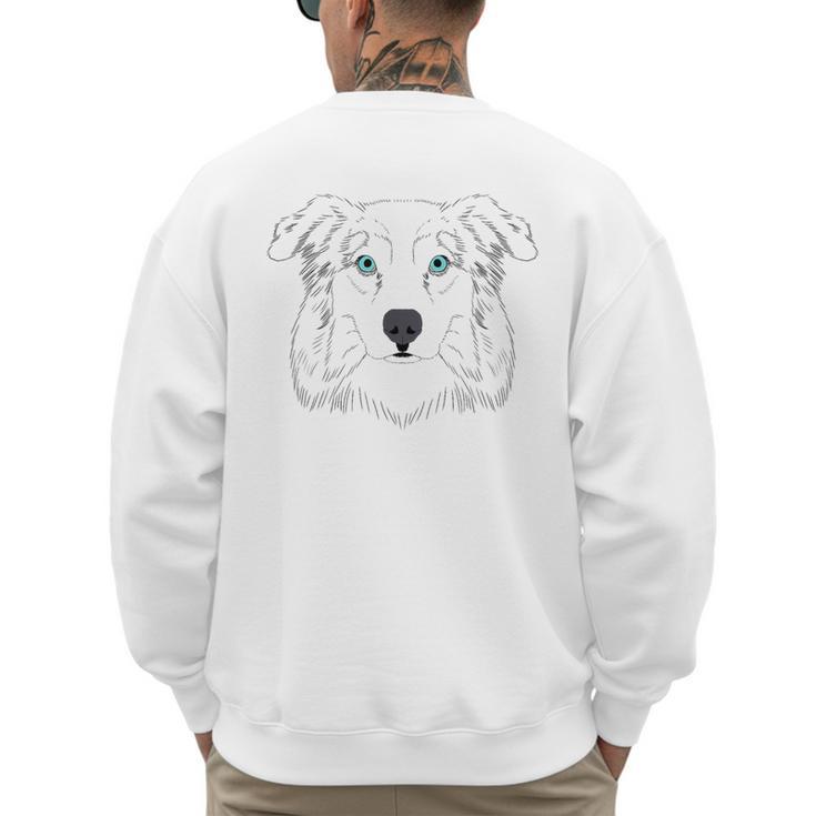 Australian Shepherd Aussie Mom Or Dad Men's Sweatshirt Back Print