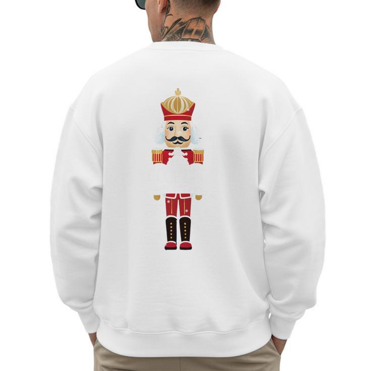 Cool Dad Nutcracker Christmas Family Matching Pajama Men's Sweatshirt Back Print