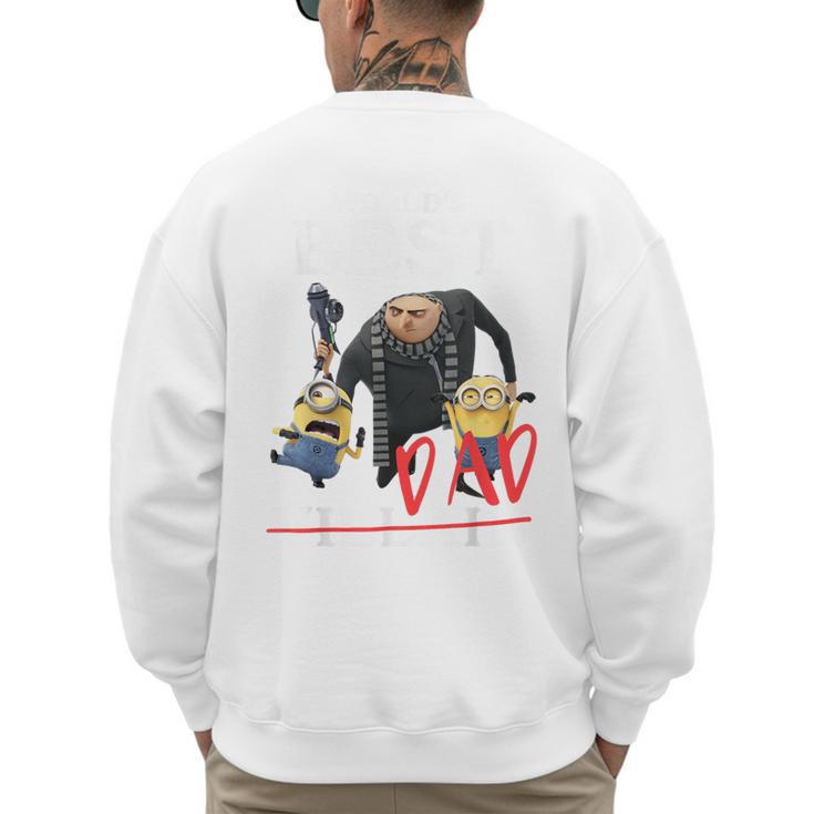 Despicable Me Minions Father's Day World's Best Dad Villain Men's Sweatshirt Back Print