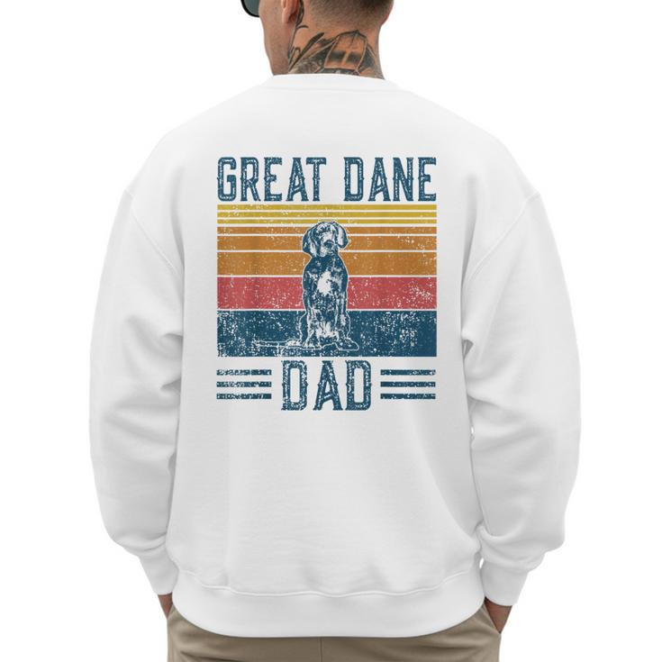 Dog Dad Vintage Great Dane Dad Men Women Kids Men's Sweatshirt Back Print