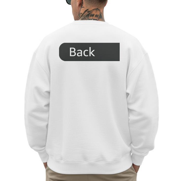 Just A Regular Dad Trying Not To Raise Liberals On Back Men's Sweatshirt Back Print