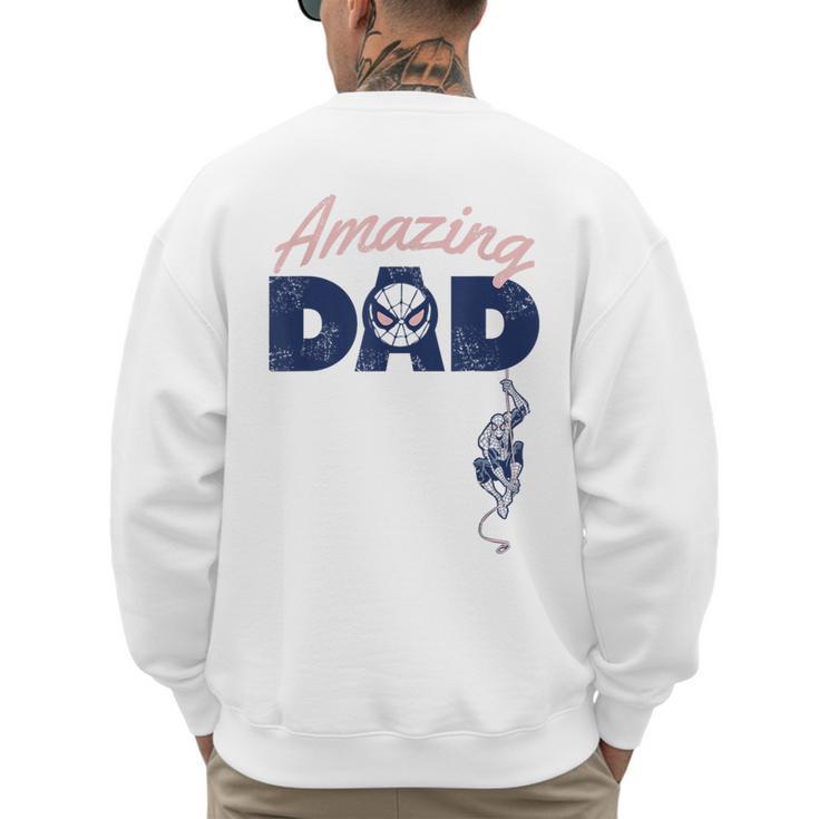 Marvel Spider-Man Father's Day Amazing Dad Retro Men's Sweatshirt Back Print