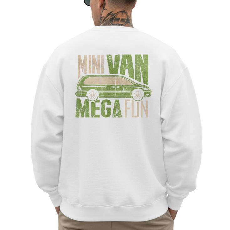 Mini Van Mega Fun Mom Dad T-Shirt Men's Sweatshirt Back Print