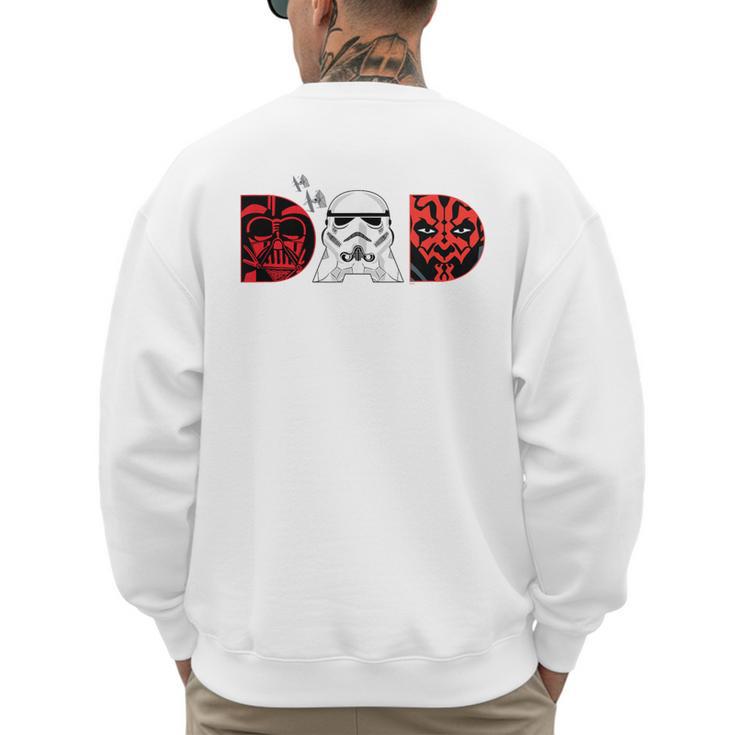 Star Wars Darth Vader Darth Maul Dad Father's Day Birthday Men's Sweatshirt Back Print