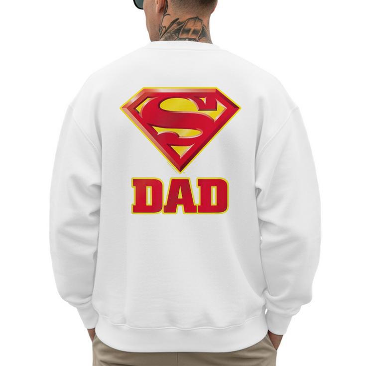 Superman Super Dad Men's Sweatshirt Back Print