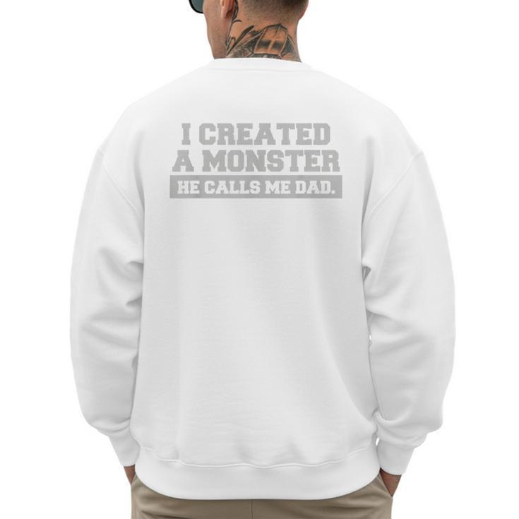 Tshirt For Dad From Son First 1st Time Father's Day Men's Sweatshirt Back Print