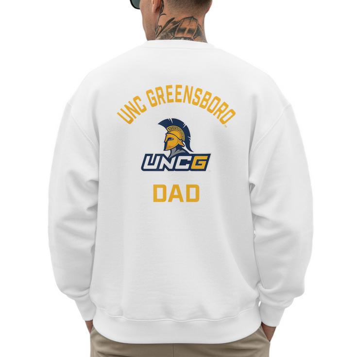 UNC Greensboro UNCG Spartans Arched Dad Men's Sweatshirt Back Print