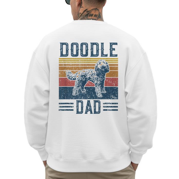 Vintage Doodle Dad Aussie Doodle & Goldendoodle Men's Sweatshirt Back Print