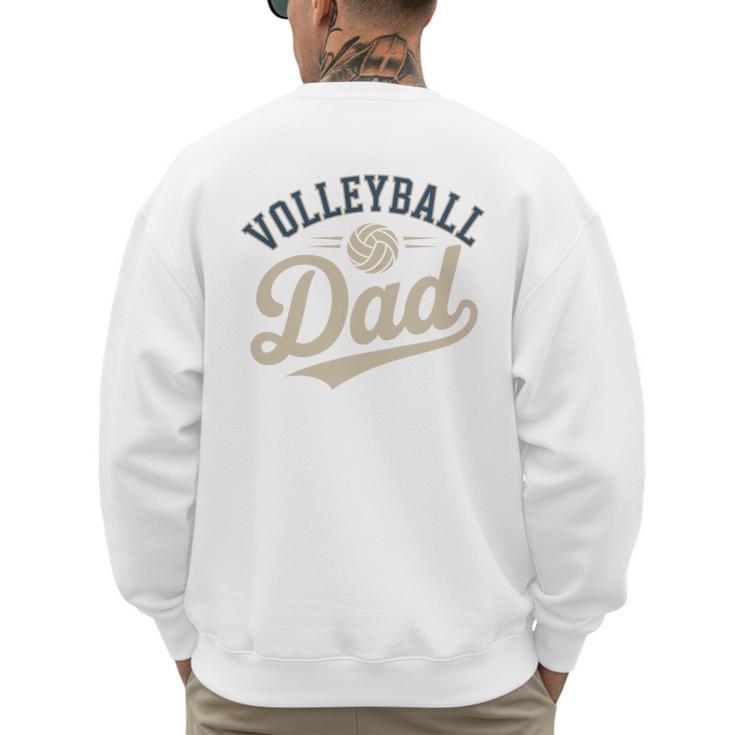 Volleyball Dad Men's Sweatshirt Back Print
