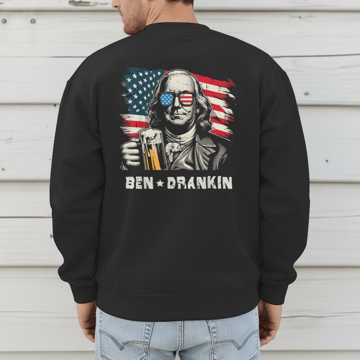 4th Of July Franklin Ben Drankin American Dad Men Women Men's Sweatshirt Back Print