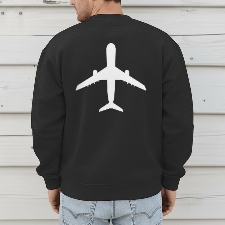 Aviation Geek Airplane Pilot Dad Husband Father's Day Xmas Men's Sweatshirt Back Print Aviation Geek Airplane Pilot Dad Husband Father's Day Xmas Men's Sweatshirt Back Print