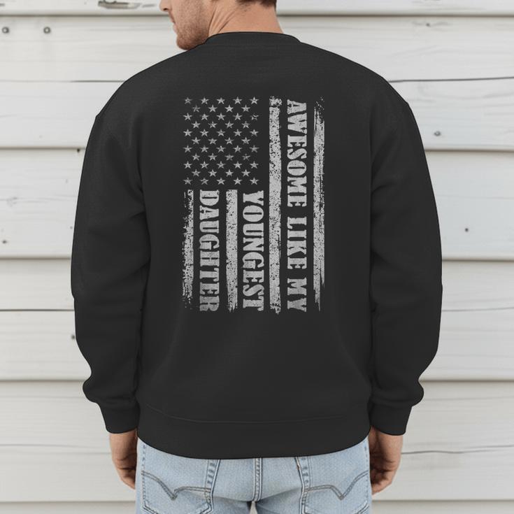 Awesome Like My Youngest Daughter Men For Dad Men's Sweatshirt Back Print