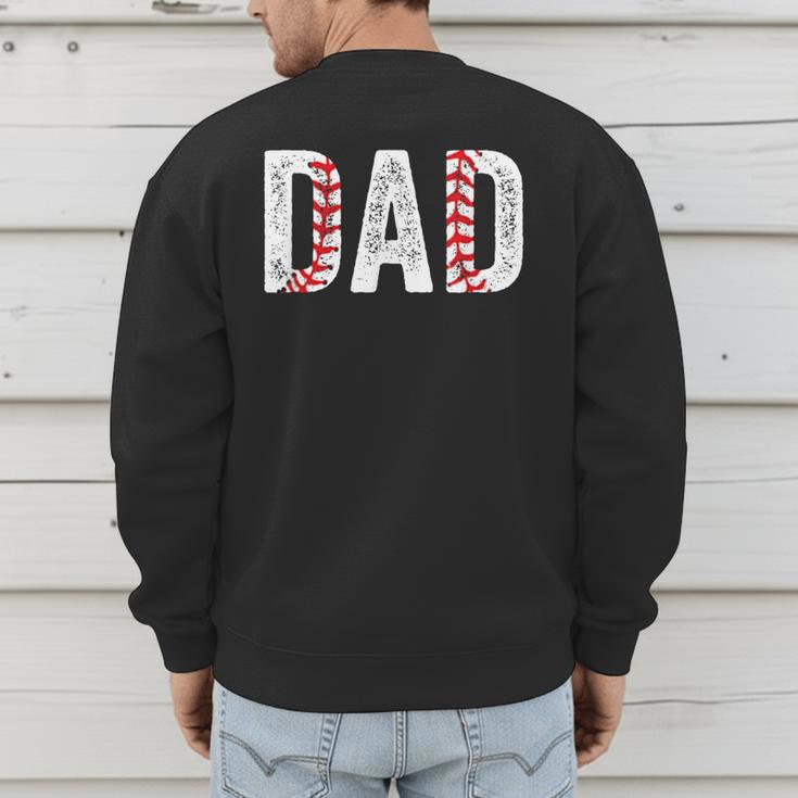 Baseball Dad Joke Sayings Fathers Day From Son Men's Sweatshirt Back Print