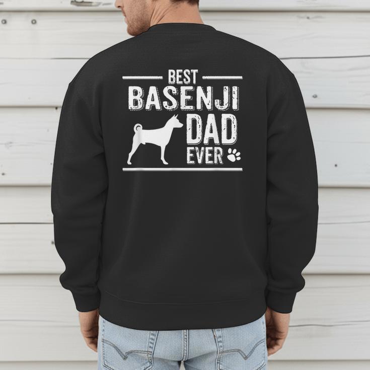 Basenji Dad Best Dog Owner Ever T-Shirt Men's Sweatshirt Back Print