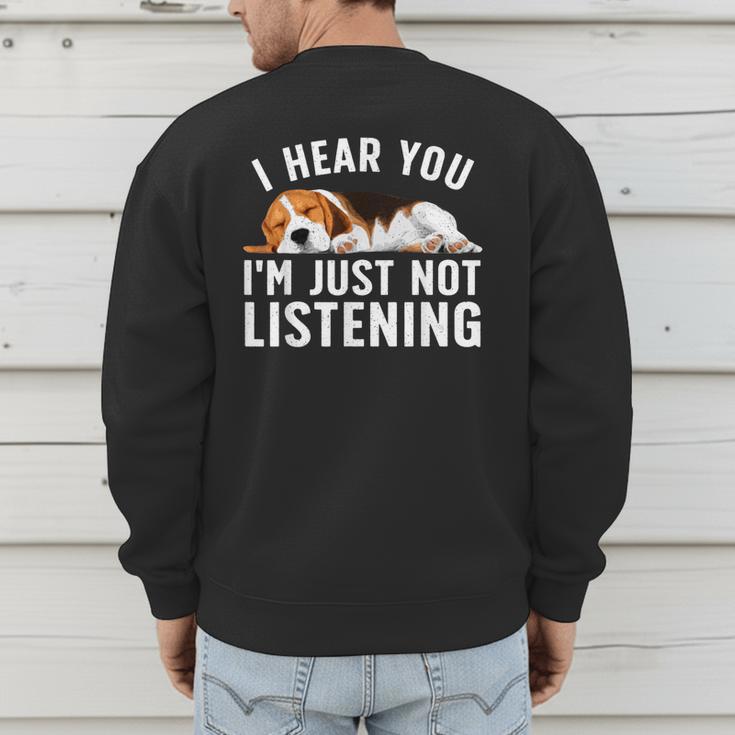 Beagle For Men Women Dad Mom Beagle Dog Lovers Men's Sweatshirt Back Print Beagle For Men Women Dad Mom Beagle Dog Lovers Men's Sweatshirt Back Print