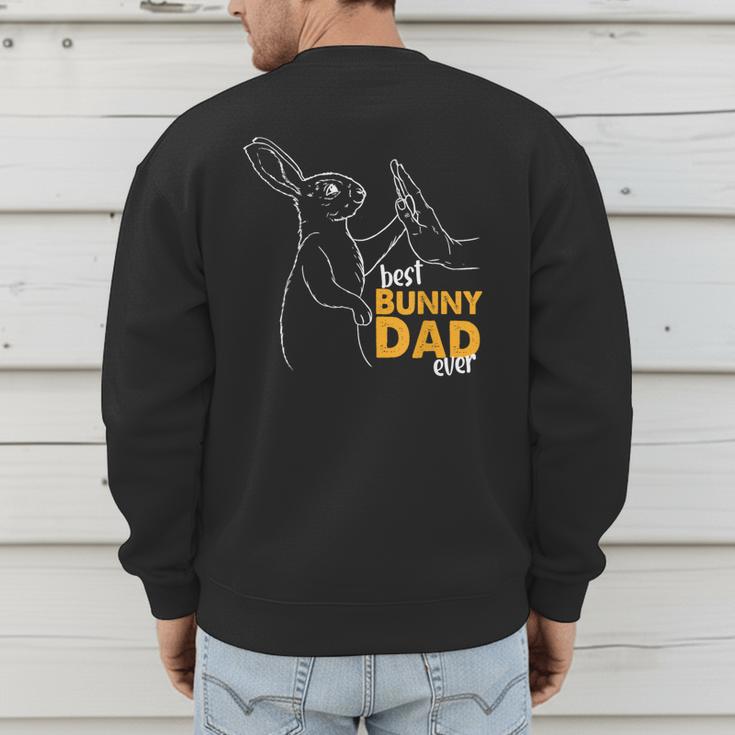 Best Bunny Dad Ever Rabbit Daddy Bunny Father Bunny Men's Sweatshirt Back Print