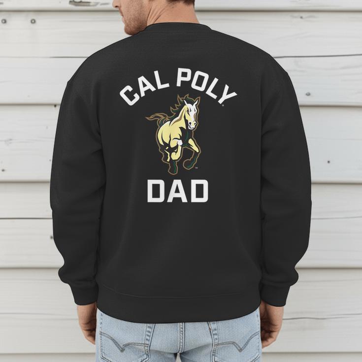 Cal Poly Mustangs Arched Dad Men's Sweatshirt Back Print Cal Poly Mustangs Arched Dad Men's Sweatshirt Back Print