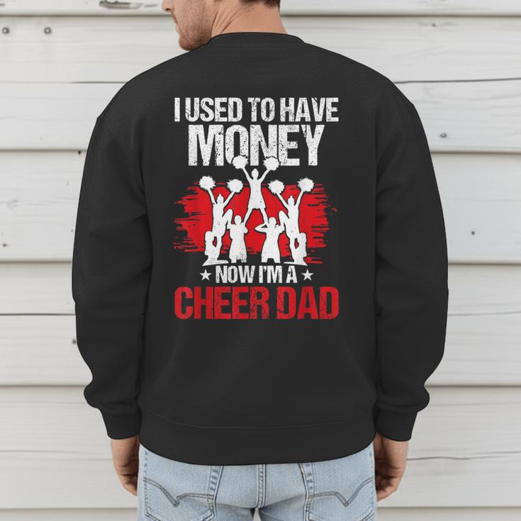 Cheer Dad Cheerleading Fathers Day Men's Sweatshirt Back Print