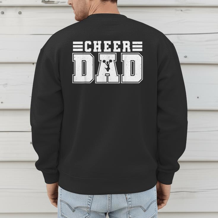 Cheer Dad Cheer Leading Cheer Leading Men Dad Fathers Day Men's Sweatshirt Back Print
