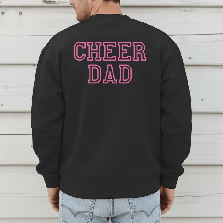 Cheer Dad Pink Cheerleading Men's Sweatshirt Back Print