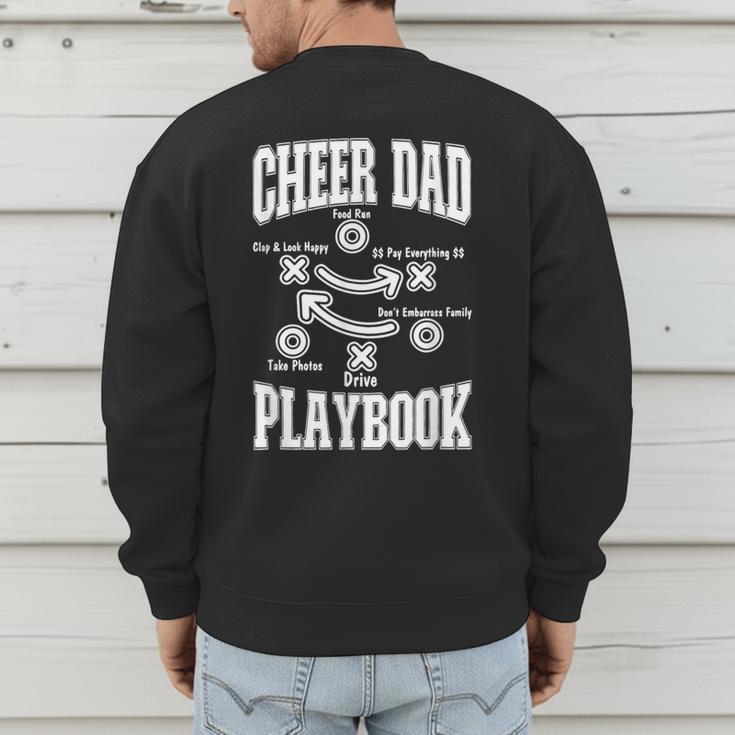 Cheer Dad Playbook Men's Sweatshirt Back Print