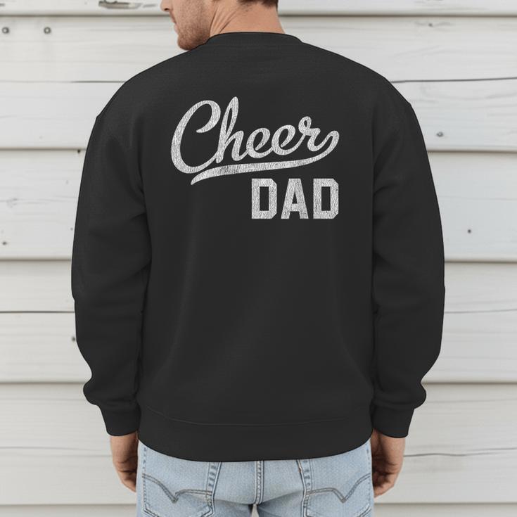 Cheer Dad Proud Cheerleading Dad Small Men's Sweatshirt Back Print
