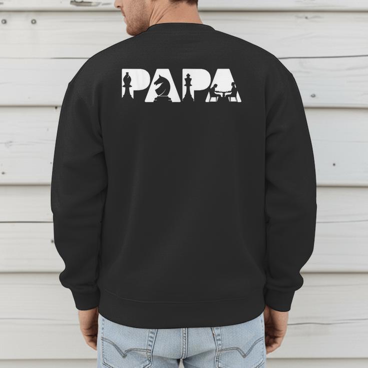 Chess Father Dad Chess Father T-Shirt Men's Sweatshirt Back Print