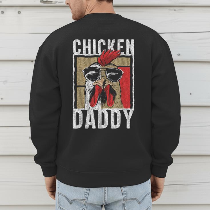 Chicken Daddy a Fun For Every Rooster In The Basket Men's Sweatshirt Back Print Chicken Daddy a Fun For Every Rooster In The Basket Men's Sweatshirt Back Print