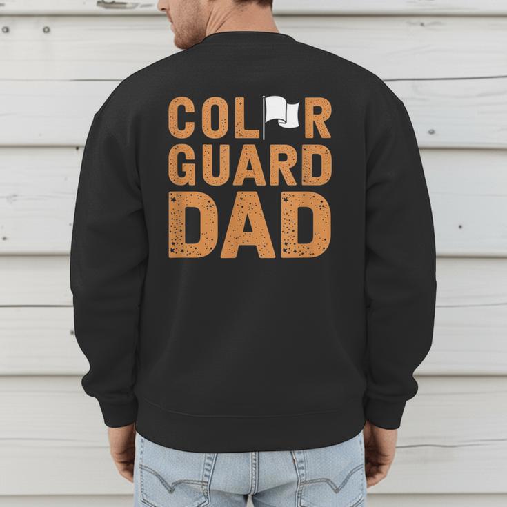 Color Guard Dad Flag Flipping Father Men's Sweatshirt Back Print