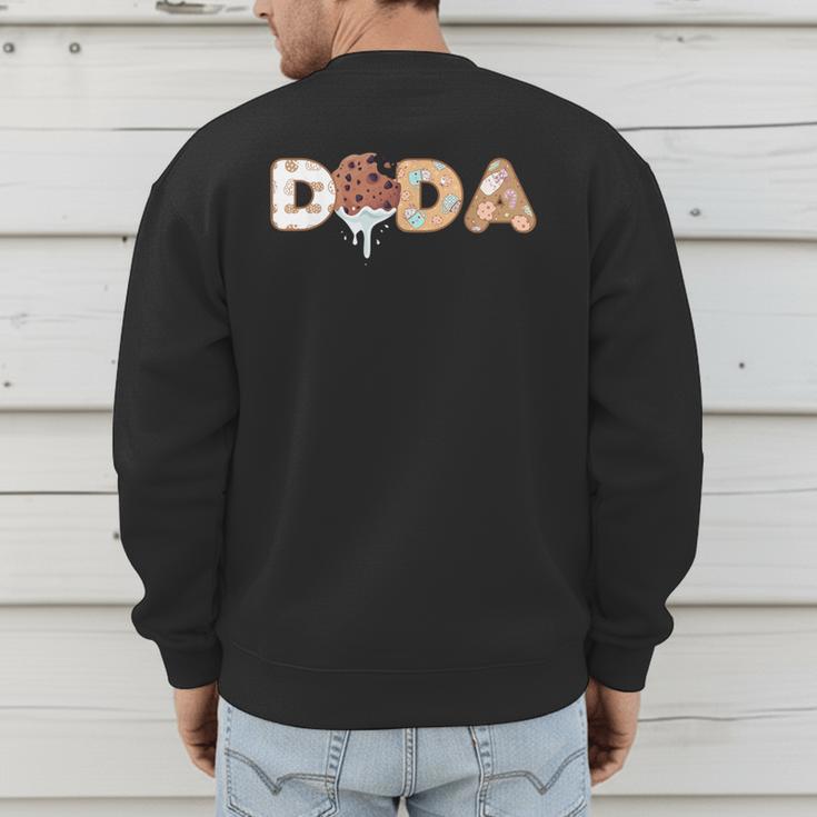 Cookies Dada 1st Birthday Milk Party Family Matching Men's Sweatshirt Back Print