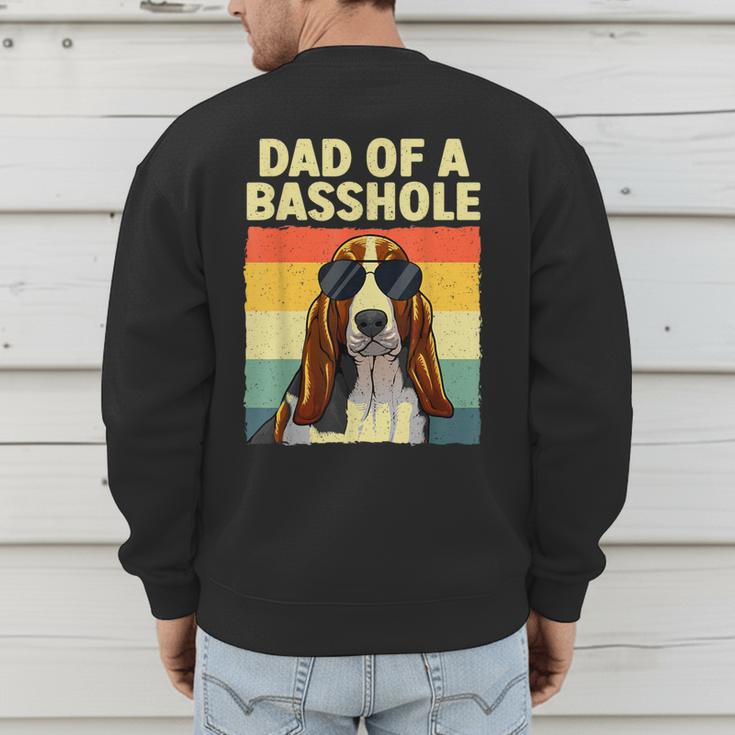 Cool Basset Hound For Men Dad Dog Basset Hound Lovers Men's Sweatshirt Back Print