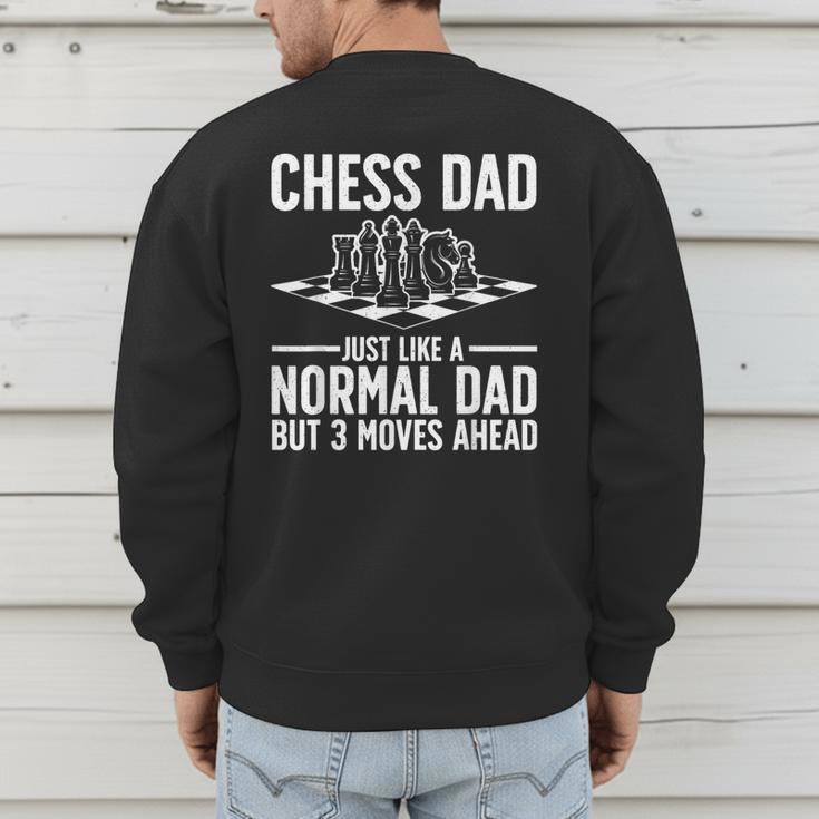 Cool Chess Player Art For Men Dad Knight Chess Lovers Pieces Small Men's Sweatshirt Back Print