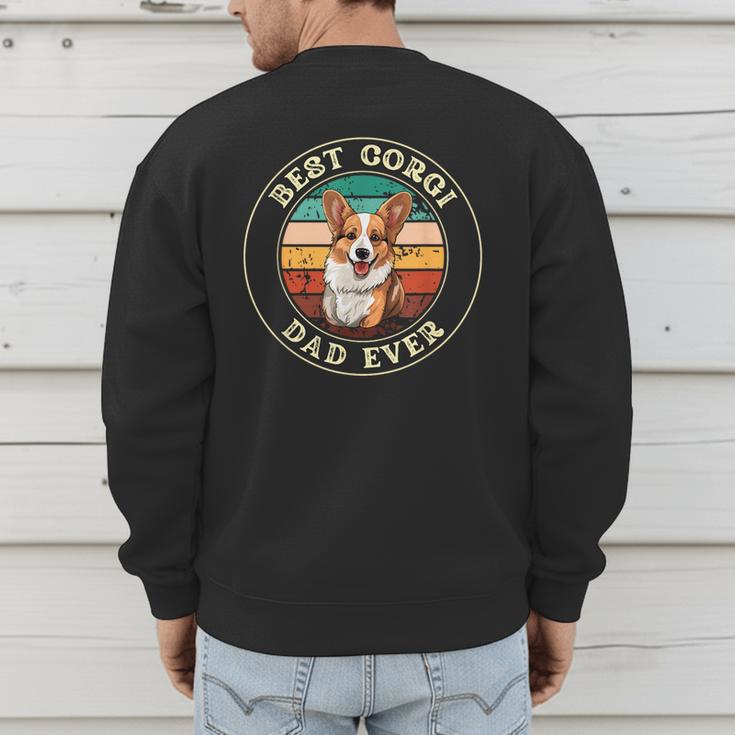Corgi Dad Idea For Men Men's Sweatshirt Back Print