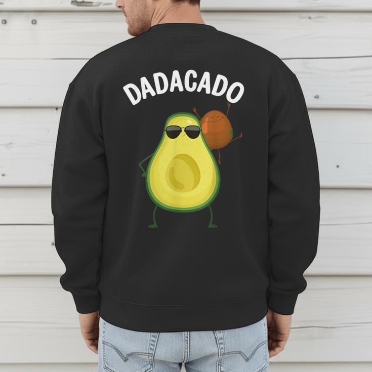 Cute Avocado For Dad Men Fruit Avocado Pear Lovers Men's Sweatshirt Back Print