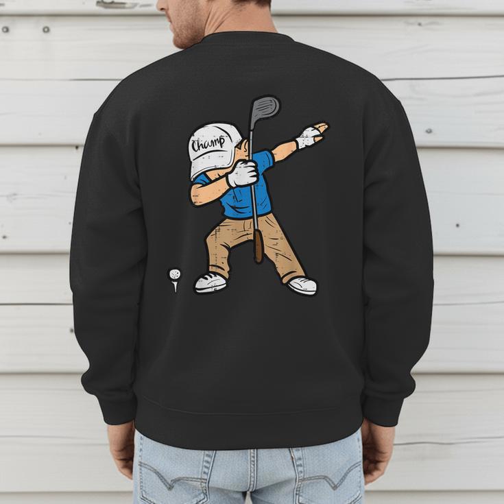 Dabbing Golfer Golfing Golfer Dad Men Boys Kids Youth Men's Sweatshirt Back Print Dabbing Golfer Golfing Golfer Dad Men Boys Kids Youth Men's Sweatshirt Back Print