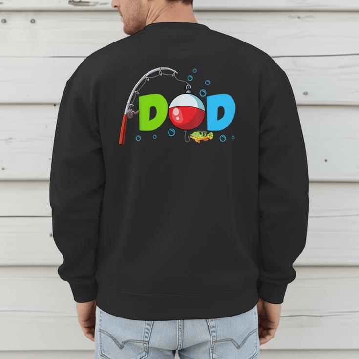 Dad Of The Birthday Boy Birthday Fishing Family Men's Sweatshirt Back Print Dad Of The Birthday Boy Birthday Fishing Family Men's Sweatshirt Back Print