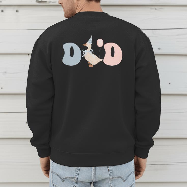 Dad Daddy Of The Birthday Silly Goose Family Men's Sweatshirt Back Print Dad Daddy Of The Birthday Silly Goose Family Men's Sweatshirt Back Print