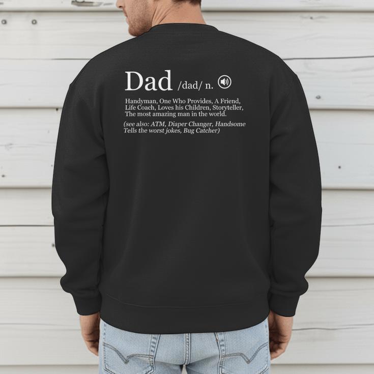 Dad Definition Men's Sweatshirt Back Print