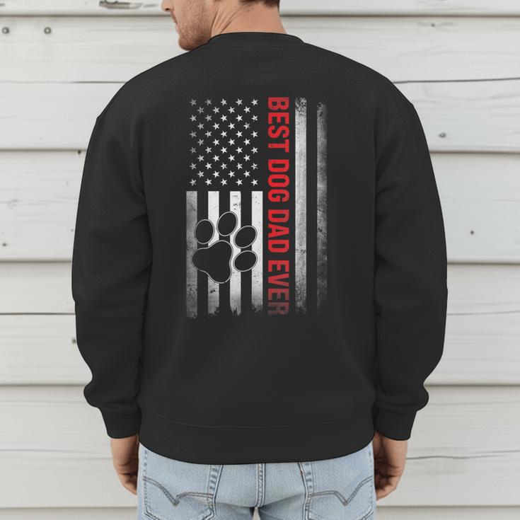 Dad Fathers Day Dog Dad Men's Sweatshirt Back Print Dad Fathers Day Dog Dad Men's Sweatshirt Back Print