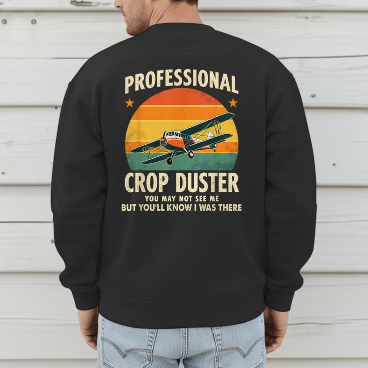 Dad Joke Farter Professional Crop Duster Men's Sweatshirt Back Print