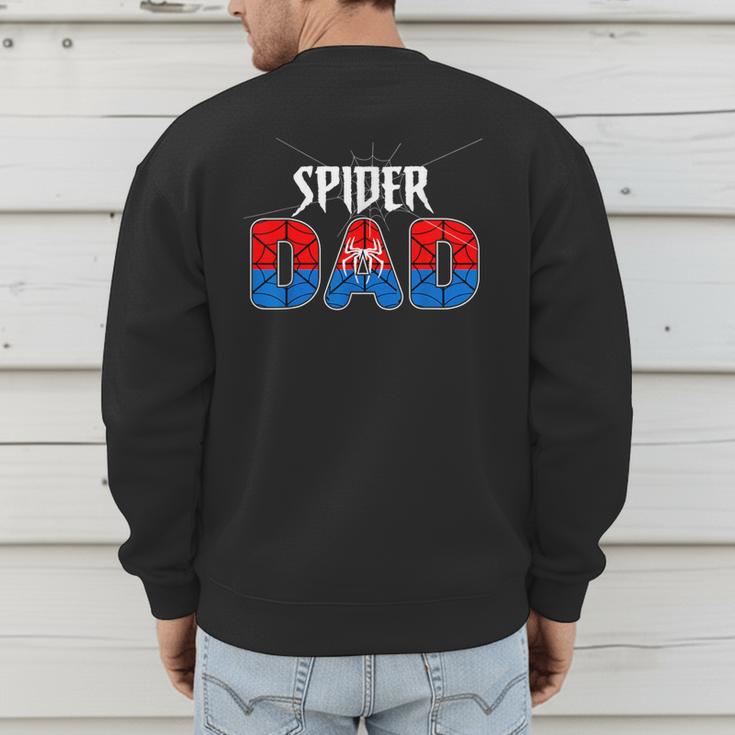 Dad And Mom Spider Family Matching Birthday Halloween Men's Sweatshirt Back Print Dad And Mom Spider Family Matching Birthday Halloween Men's Sweatshirt Back Print
