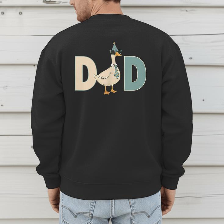 Dad Silly Goose 1st Birthday Family Matching Pocket Men's Sweatshirt Back Print Dad Silly Goose 1st Birthday Family Matching Pocket Men's Sweatshirt Back Print