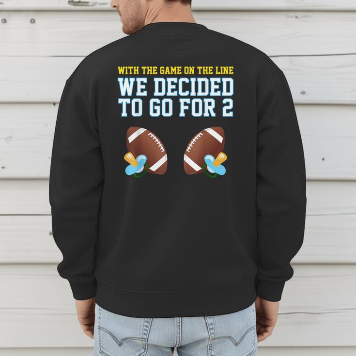 Dad Of Twins TShirt Men's Sweatshirt Back Print