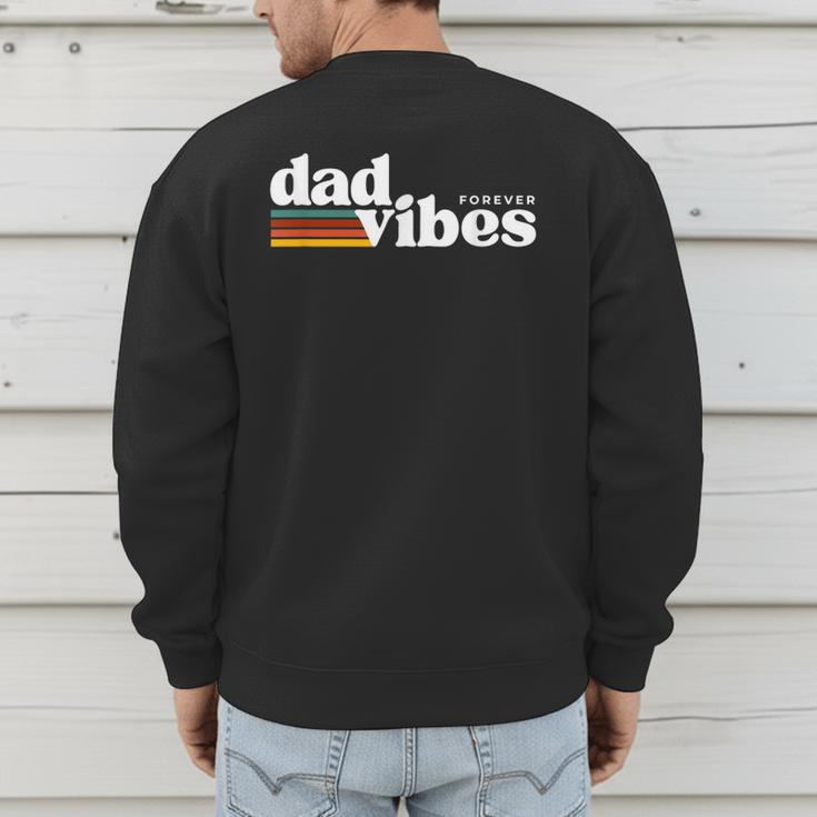 Dad-Vibes Forever Father Retro Vintage Men's Sweatshirt Back Print