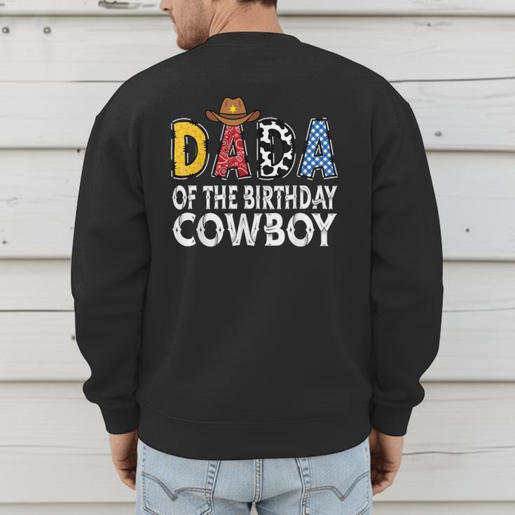 Dada 1st Birthday Cowboy Western Dada Birthday Boy Men's Sweatshirt Back Print Dada 1st Birthday Cowboy Western Dada Birthday Boy Men's Sweatshirt Back Print