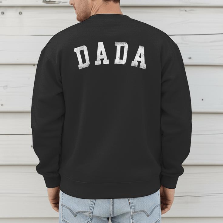 Dada Classic Bold Font Father's Day Dada Men's Sweatshirt Back Print